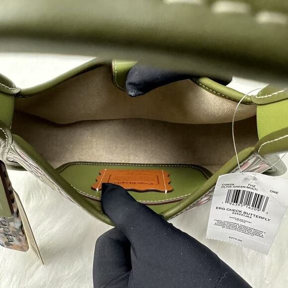 Coach Ergo bag In Coachtopia Leather With Butterfly Print Rainbow CQ828 NWT - Picture 10 of 10